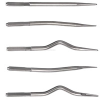 Kit d'élévateurs dentaires WORLD PRECISION SURGICAL pour extraction de racines, instruments droits et courbés en acier inoxydable, manuels, certifiés CE