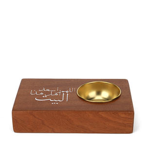 เตาเผาเครื่องหอมไม้ทรงสี่เหลี่ยมแบบขายส่ง หรูหรา สไตล์อาหรับ พร้อมลายอักษรคัลลิกราฟี สำหรับบัคฮูร์ ตกแต่งบ้าน สำนักงาน โต๊ะทำงาน สไตล์อิสลามสมัยใหม่ - Product Image 6