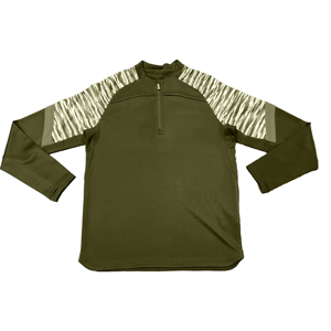 Veste polaire à col zippé pour homme, couleur unie, imprimé géométrique, manches longues, style sportif, vêtement d'automne, coupe classique, séchage rapide, polyester - Product Image 4