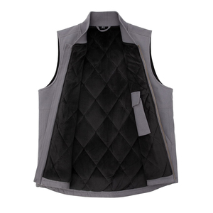 Plus Size Men Canvas <b>Vest</b> Loose Fit Sleeveless Jacket Custom Logo Durable Outerwear For Men Professional Workwear Waistcoat - Product Image 3