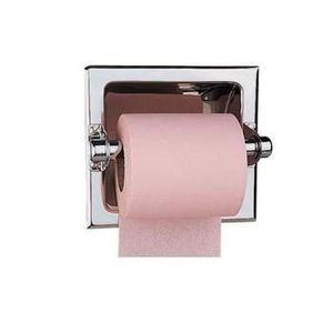 Support mural encastré haut de gamme pour papier toilette en acier inoxydable chromé – Distributeur de rouleaux mural pour salle de bain – Écologique et facile à installer - Product Image 1