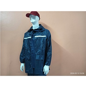 เสื้อกันฝนแบบชุดเดียวสำหรับมอเตอร์ไซค์/รถไฟฟ้า ทำจากไนลอน PVC ทนทาน 190T ใช้ได้ทุกเพศทุกวัย พร้อมกางเกง - Product Image 4