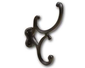 Patère murale double moderne en laiton, robuste, antirouille, finition naturelle, pour salle de bain et maison, pour vêtements - Product Image 3