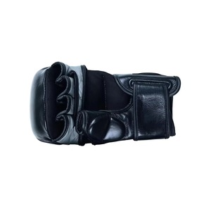 Gants de MMA noirs de qualité supérieure, mitaines de grappling durables, gants de boxe professionnels pour l'entraînement et le sparring en arts martiaux, paume ouverte - Product Image 5