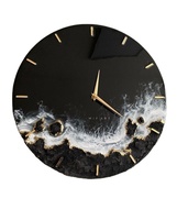 Horloge murale en bois sculpté au quartz, design moderne et minimaliste, décorative, artistique, artisanale, pour la maison
