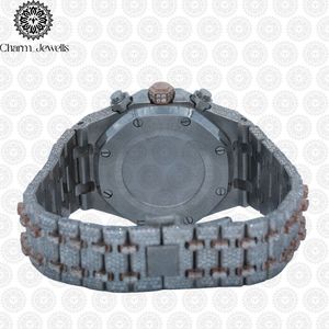 Reloj de Lujo Charm Jewells para Hombre, de Acero Inoxidable, Esfera de 40 mm, Correa de 20 cm, Movimiento Mecánico, Resistente al Agua 10 Bar, Fecha Automática - Product Image 4