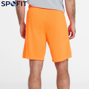 กางเกงขาสั้นลำลองแห้งเร็วสำหรับผู้ชายและเด็กชาย ไซส์พลัส สำหรับออกกำลังกาย วิ่งจ๊อกกิ้ง พร้อมปรับแต่งได้ ลายเรียบ - Product Image 3
