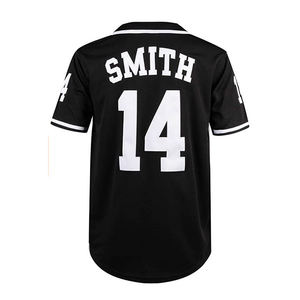 เสื้อเบสบอลผู้ชายแบบสั่งทำ ปักลายตัวอักษร Bad Boy สไตล์ฮิปฮอป สตรีทแวร์ ติดกระดุมทั้งตัว เสื้อเจอร์ซีย์น้ำหนักเบา - Product Image 5