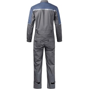 Combinaison de travail réfléchissante pour homme, uniforme d'atelier, fermeture avant couverte, logo personnalisé, vêtements de travail à manches longues - Product Image 3