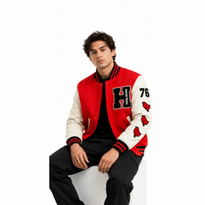 Varsity <b>Jacket</b> Hot Selling Custom Style Winter <b>jacket</b> <b>Leather</b> /Wool made Varsity <b>Jackets</b> Cheap Wholesale Price - Product Image 4