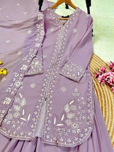 Look Designer Graceful Office Wear Traditional Digital Printed Kurti with Pant & Dupatta Suit for Indian Market Wholesale Price - Product Image 6