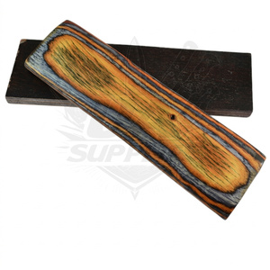 Manches en bois Pakka en gros pour couteaux à lame fixe avec pointe tombante de 8 mm d'épaisseur - Personnalisation OEM pour les usines de couteaux - Product Image 1