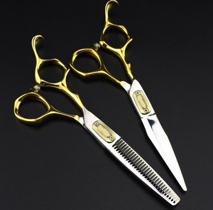 Tijeras de Peluquería de Acero Japonés 440C con Diseño de Logotipo Personalizado para Peluquería, Tijeras para Cortar y Entresacar Cabello - Product Image 4