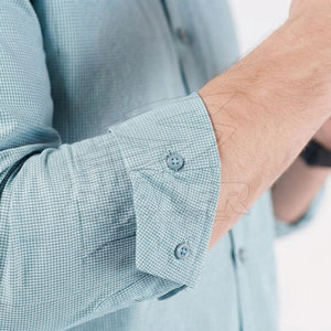 New Arrival Business Casual Men <b>Flannel</b> Breathable Button-Up Long Sleeve Shirt for Office Work Events and Daily Clothing - Product Image 5