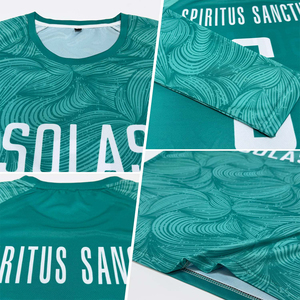 Ensemble de maillots de football personnalisés à motif moderne, design unique, sublimation, 100% polyester, séchage rapide, fabricant d'uniformes - Product Image 5