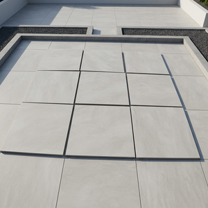 Baldosas de Porcelana para Exteriores de Alta Resistencia, Color Gris Piedra, 20 mm de Grosor, 300x300 mm, R11 Antideslizantes, para Uso en Centros Comerciales - Product Image 3