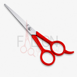 Tijeras Profesionales para Cortar Cabello, Tijeras de Peluquería de Acero Inoxidable con Mango Rojo - Product Image 1