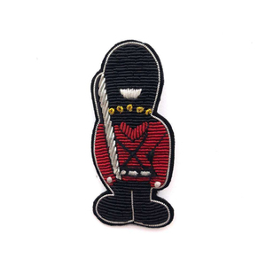 Custom Brand OEM Service Wholesale Pakistan <b>Hat</b> Superior Designer Handmade Bullion Wire Embroidery Safety <b>Pin</b> Embroidered Custom - Product Image 3