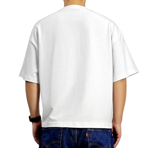 Camiseta de hombre 100% algodón de fábrica, con estampado gráfico personalizado, camiseta oversize al por mayor, diseño de camiseta de punto OEM para hombre - Product Image 5