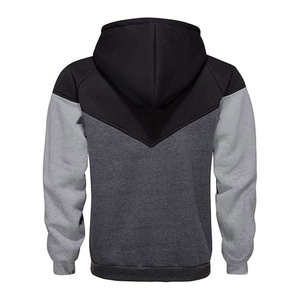 Sweat-shirt à capuche color block pour homme, tricoté, manches régulières, style automne - Product Image 4