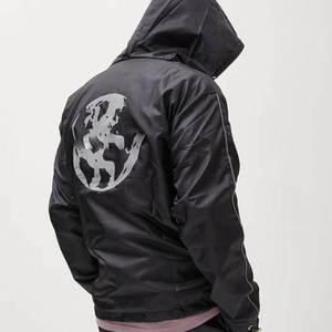 Wholesale Custom <b>Mens</b> Color Block Patchwork Windbreaker <b>Jacket</b> and Nylon <b>Track</b> Pants Set Lightweight windbreak Tracksuit - Product Image 3