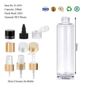 ขวด PET ทรงกระบอกใส ขนาด 240 มล. 8 ออนซ์ พร้อมหัวปั๊มสเปรย์ สำหรับโลชั่น ผลิตภัณฑ์บำรุงผิว เซรั่ม น้ำมันใส่ผม โทนเนอร์ บรรจุภัณฑ์แบบกำหนดเอง ขายส่ง - Product Image 6