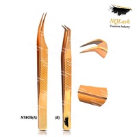 Pinzas para Extensión de Pestañas de Acero Inoxidable con Punta de Fibra, Precio al por Mayor, Hermosos Colores, Punta Afilada, Marca Personalizada, Logotipo Personalizado