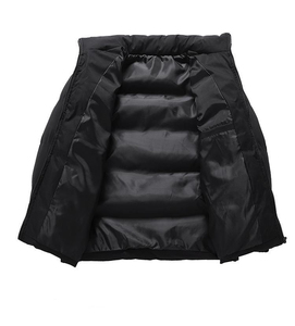 Customized Men's Puffer <b>Jacket</b> with Stand Collar Custom Thickened Cotton Polyester Windbreak Puffer <b>Jacket</b> for Men - Product Image 3