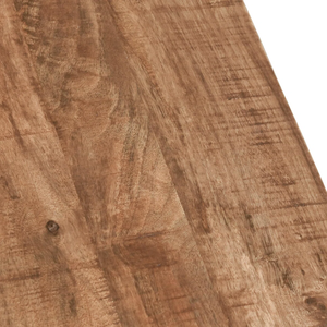 Boîte de rangement en bois de manguier massif, finition naturelle brute, surface lisse, forme carrée, multi-usages, table basse pour salon - Product Image 6