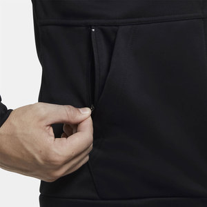 Men's Black Full <b>Zip</b> <b>Hooded</b> Sweatshirt Regular Fit Casual Breathable Quick Dry 100% Cotton French Terry Knit Winter Wear - Product Image 6