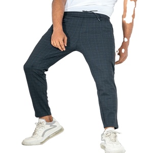 กางเกงผ้าขนแกะคอตตอน100% สำหรับผู้ชายย้อมสีแบบเรียบมีบริการ OEM ระดับพรีเมียมปรับแต่งแบรนด์ของคุณเองได้ - Product Image 2