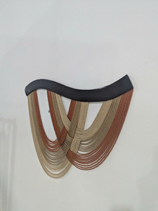 Sculpture murale tissée moderne, forme géométrique abstraite arc-en-ciel, décoration intérieure, pièce d'art pour salon, emballage individuel - Product Image 4