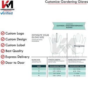 Custom Logo Gardening Gloves Waterproof Fabric Fast Shipping OEM Heavy Duty Gardening Gloves Non <b>Slip</b> Palm Wholesale Price - Product Image 5