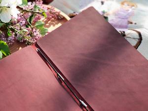 Estuche de Cuero Genuino de Primera Calidad, Hecho a Mano, Delgado, para Menús de Restaurante, Venta al Por Mayor LMC-0206 - Product Image 2