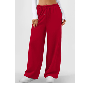 High Quality <b>Cheap</b> Price <b>Women</b> Pants <b>Trousers</b> <b>Work</b> Wear Outdoor Casual Look Drawstring Mid-Waist Baggy Sweat Pants <b>Women's</b> - Product Image 6