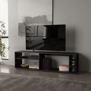 Mobile TV Open Storage Wengue per schermi fino a 70 pollici con finitura in melamina - Product Image 1