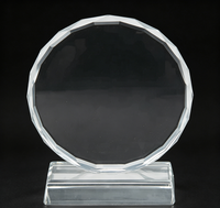 Trophées et récompenses promotionnels personnalisés en verre cristal, impression couleur, artisanat manuel, logo sur mesure, vente en gros, les plus vendus