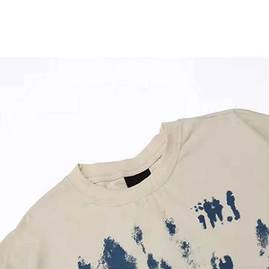 Crew Fitness High Quality Heavyweight Cotton Worsted Breathable Quick Dry Custom Screen Printed Oversized Men's T-<b>shirts</b> - Product Image 5