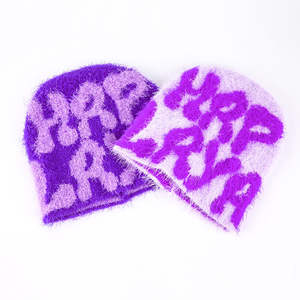 Bonnets en mohair 100% laine pour hommes, élégants, brodés à la main avec un design d'image 3D, tendance, pour les voyages et les activités de plein air - Product Image 6