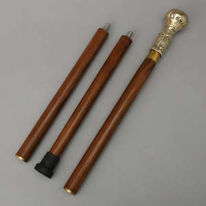 ไม้เท้าเดินป่าคุณภาพพรีเมียม ด้ามจับทองเหลืองสีทอง สำหรับผู้ชาย ผู้หญิง เดินป่า ตั้งแคมป์ ผู้สูงอายุ ของขวัญสำหรับผู้สูงวัย - Product Image 4