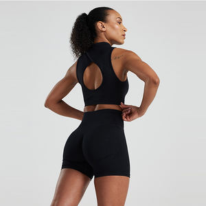 Camisetas de Gimnasio para Mujer, Nuevas, a la Moda, 100% Algodón, Secado Rápido, Transpirables, Cuello Redondo, Ropa Deportiva Cómoda - Product Image 3