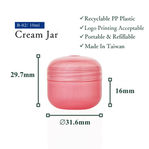 Bote de muestra de plástico redondo de 5g con tapa para tarros de lavanda de proveedor de Crema para Ojos o bálsamo labial - Product Image 3