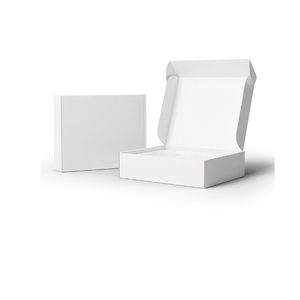 Boîte d'expédition blanche 3 plis, 8 x 8 x 4 pouces, légère, pour emballage cadeau, abonnement, stockage de produits et livraison - Product Image 3