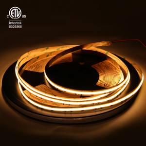 Cob Lichte Behuizing Geen Voltage Drop Ul Een Uiteinde Aangedreven Op Super Lange Led Cob Strip 480Leds/<span class=keywords><strong>M</strong></span> Ultra Lange Cob Strip Licht 2700K 24V - Product Image 2