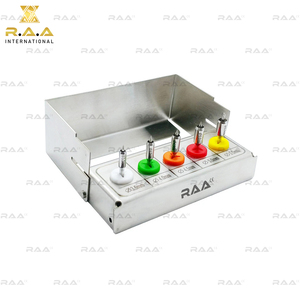 Kit de 5 forets manuels rotatifs pour implants dentaires avec support métallique – Qualité supérieure - Product Image 2