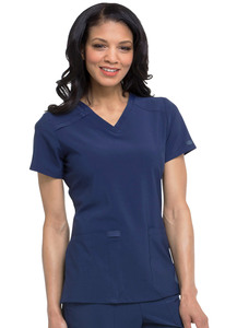 Unisex V-Neck Stretch Short Sleeve Nursing Scrub Set Polyester/Cotton Woven Fabric Hospital Scrub - Product Image 3