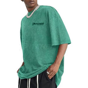 Camiseta Informal Elegante para Hombre con Lavado Ácido, Estilo Urbano Moderno, Tela Suave, Cómoda para el Día a Día, a la Moda - Product Image 2