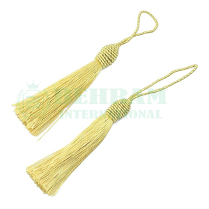 Nouvelles franges métalliques en fil d'or de haute qualité pour vêtements liturgiques, franges élégantes pour uniformes et cérémonies - Product Image 2