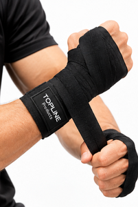 Bandes de soutien pour poignets TOPLINE, sangle réglable, musculation, entraînement de force, unisexe, polyester, protection antidérapante pour la paume - Product Image 2
