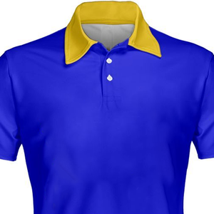 Polo élégant de haute qualité SGRho Sorority pour femmes, bleu royal et or, vêtements grecs, polo en coton premium à manches longues - Product Image 4
